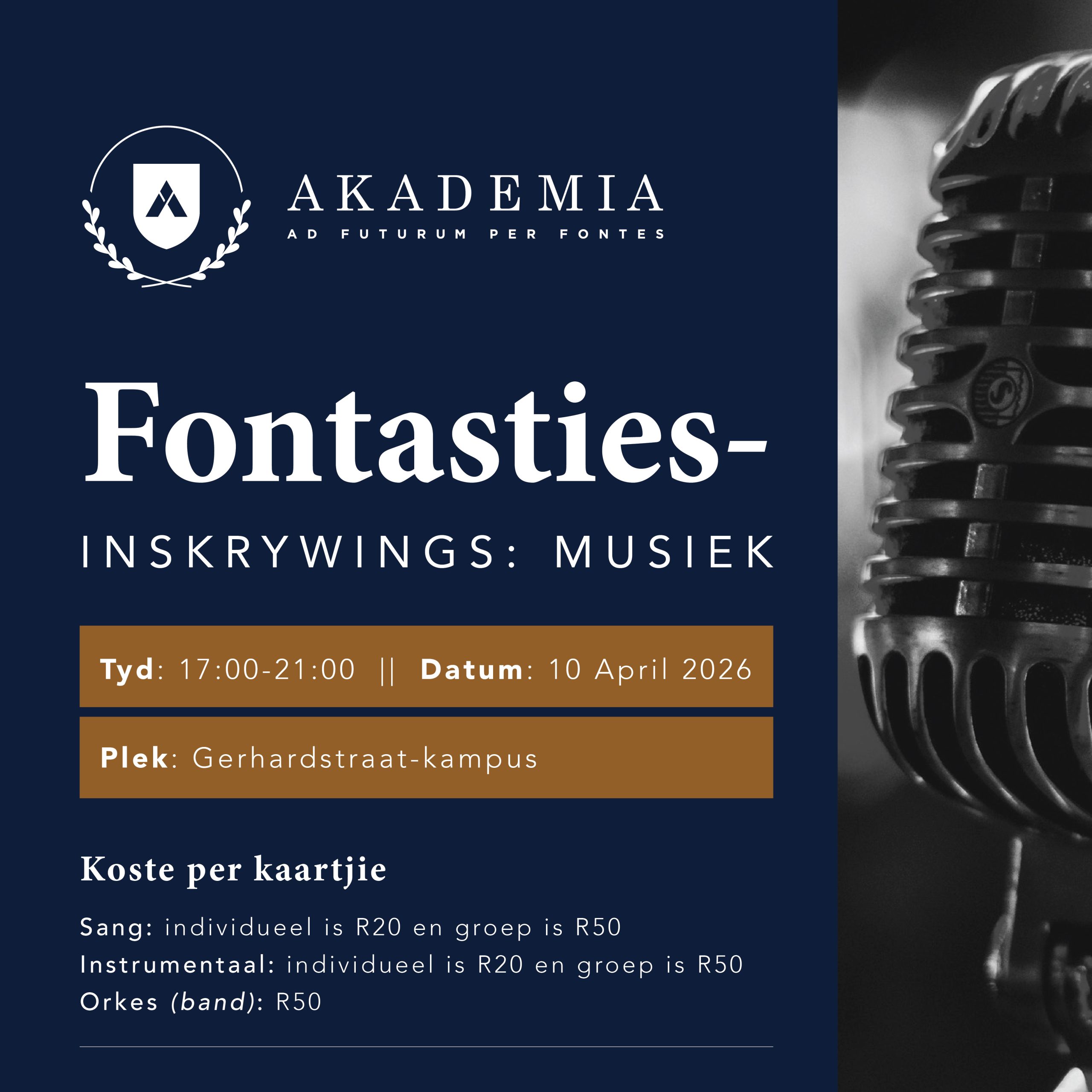 Fontasties-inskrywing: Musiek