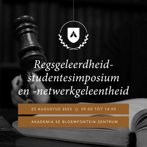 Winkel grafika_Regsgeleerdheid-studentesimposium en -netwerkgeleentheid